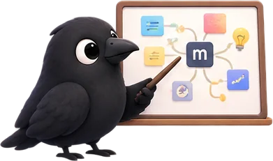 Mena crow pinning notes to a board