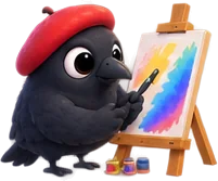 Mena crow exploring an infinite canvas