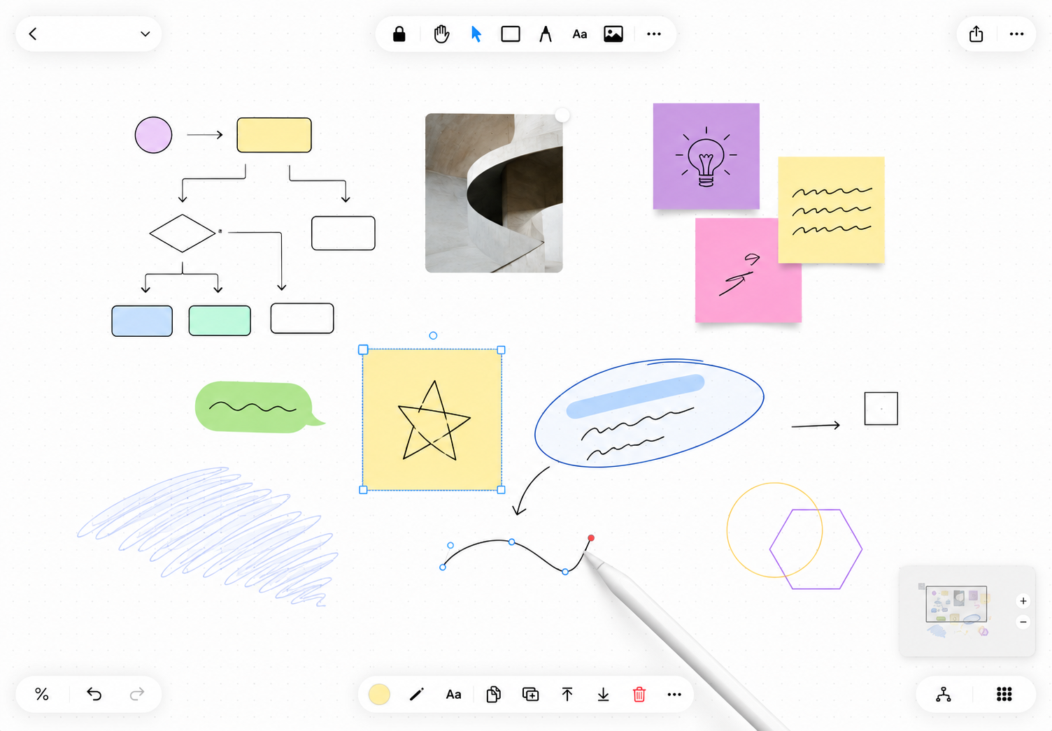 Apple Pencil drawing on Mena